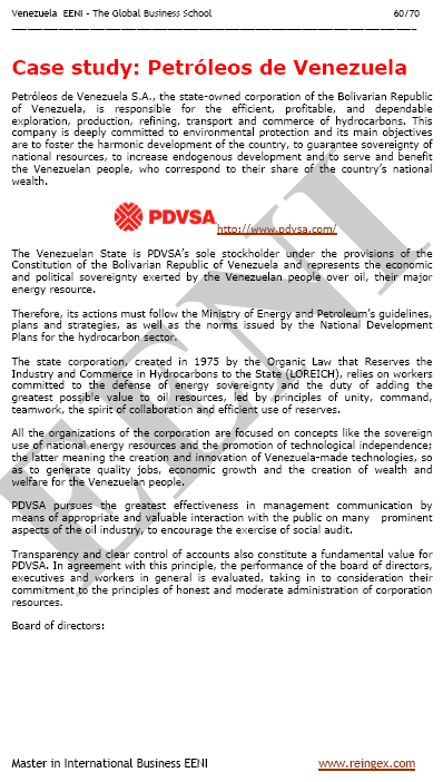 Venezuela Sektor minyak