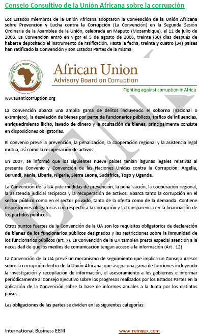 Convención sobre la Prevención y Lucha contra la Corrupción de la Unión Africana