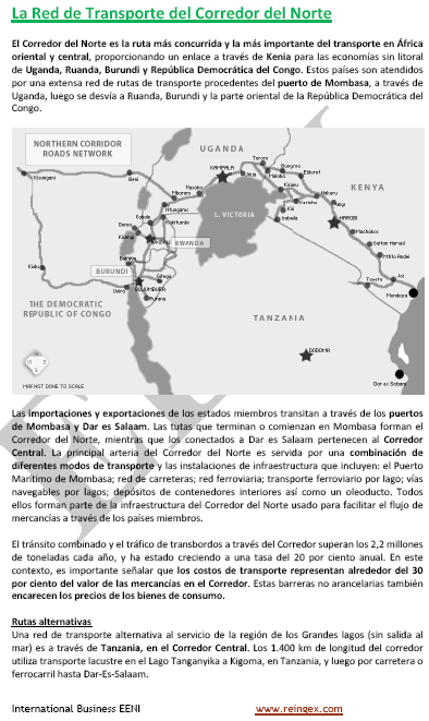 Curs Màster Transport: Corredor Africà del Nord