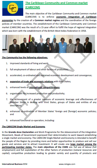 CARICOM Comunità caraibica