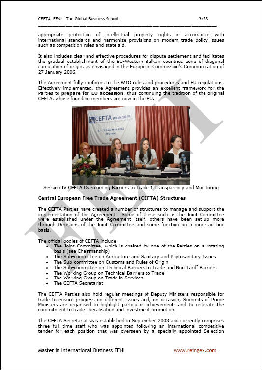 Accordo centroeuropeo di libero scambio (CEFTA)