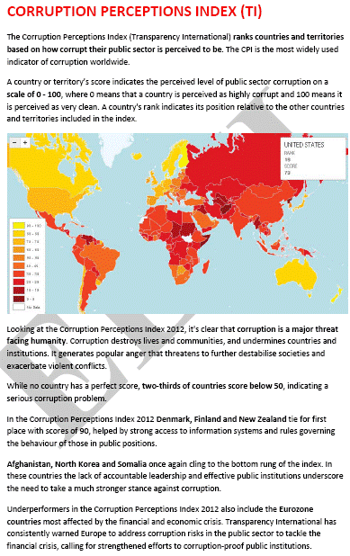 Percezione della corruzione