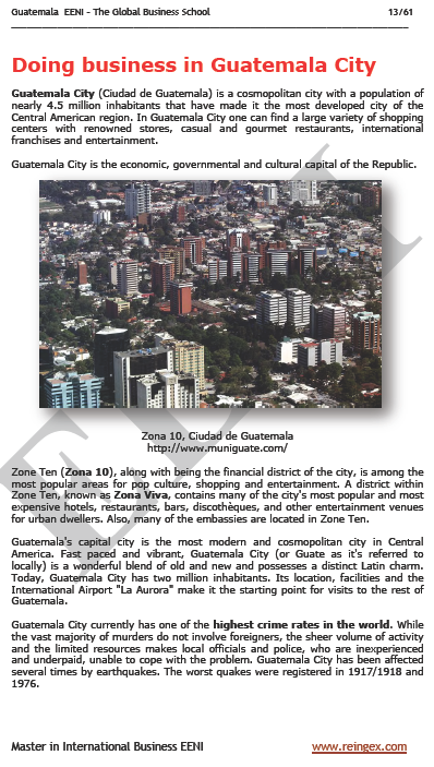 Commercio estero e affari in Guatemala