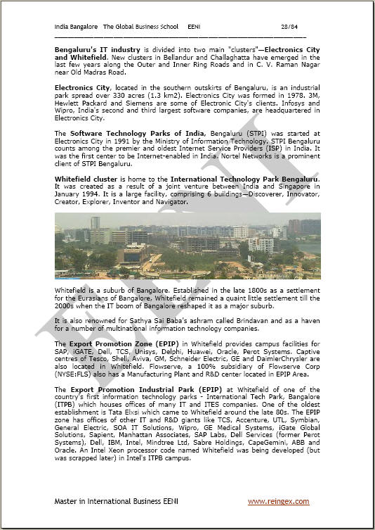 Commercio estero e affari a Bangalore Karnataka India