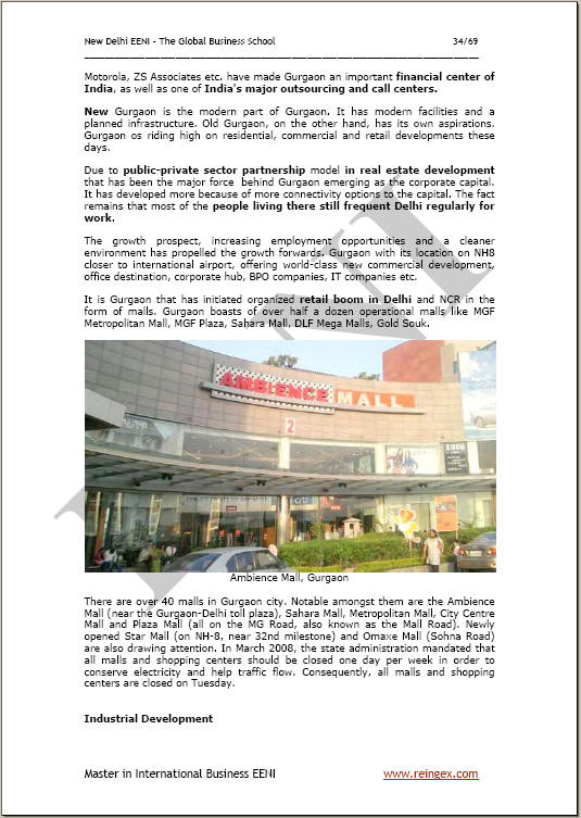 Commercio estero e affari a Nuova Delhi Gurgaon (India)