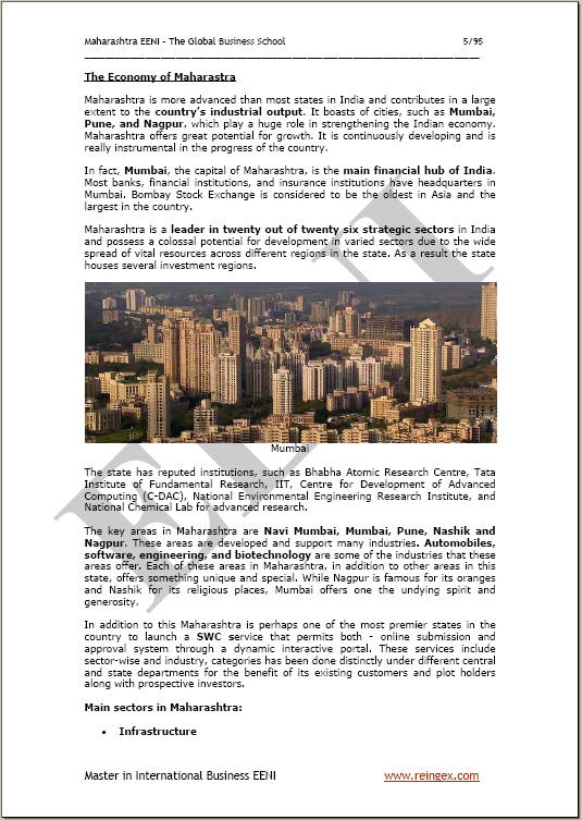 Commercio estero, logistica e affari in Maharashtra