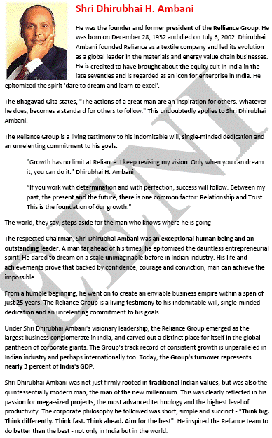 Shri Mukesh D. Ambani