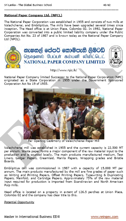 Commercio estero e affari in Sri Lanka