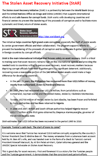 Iniziative Anti-corruzione