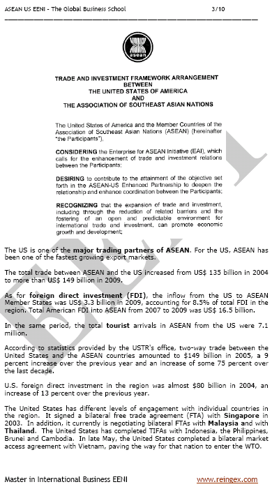 Acordo de Livre-Comércio Estados Unidos-ASEAN (Brunei, Singapura, Indonésia, Malásia, Filipinas, Tailândia, Camboja, Laos, Mianmar, Vietname)