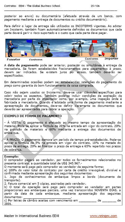 Contratos internacionais (comércio exterior) Arbitragem. Contratação internacional
