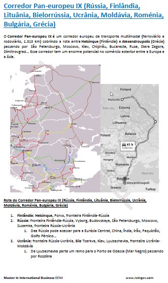 Rede Principal de Corredores de Transporte Europeus (Polónia, Eslováquia, Áustria, Itália)