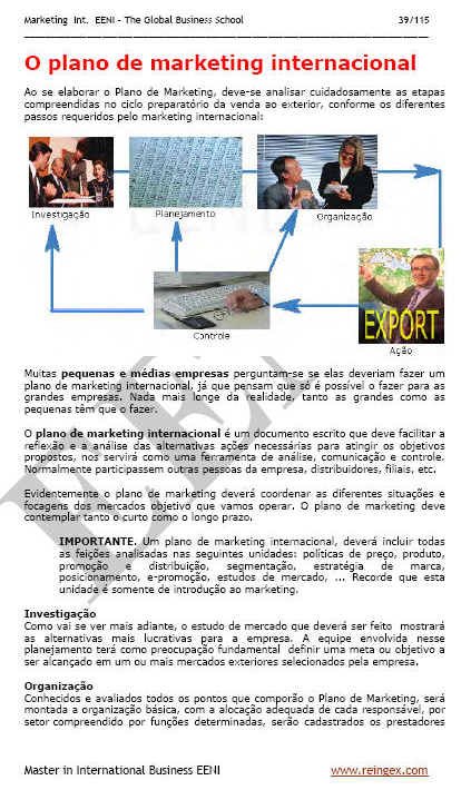 Marketing Internacional (promoção, produto, preço, distribuição)