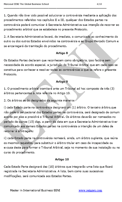 PROTOCOLO DE BRASÍLIA