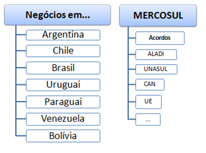 Comércio Exterior e negócios na América do Sul (Argentina, Brasil, Paraguai, Uruguai, Chile)