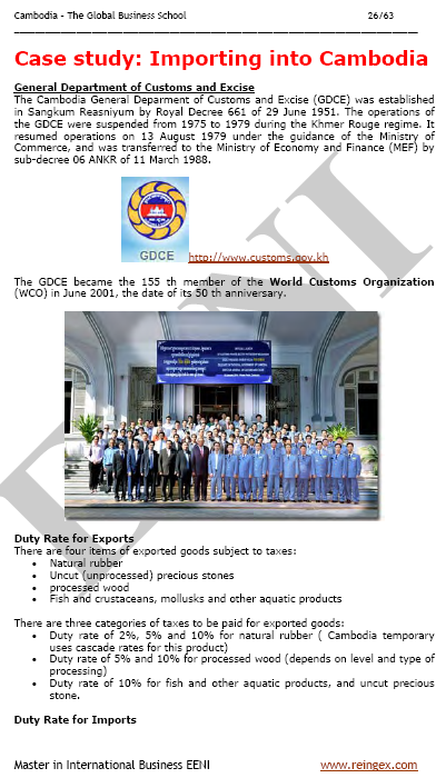 Камбоджа Импорт