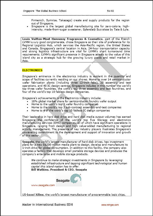 สิงคโปร์ ทางธุรกิจ